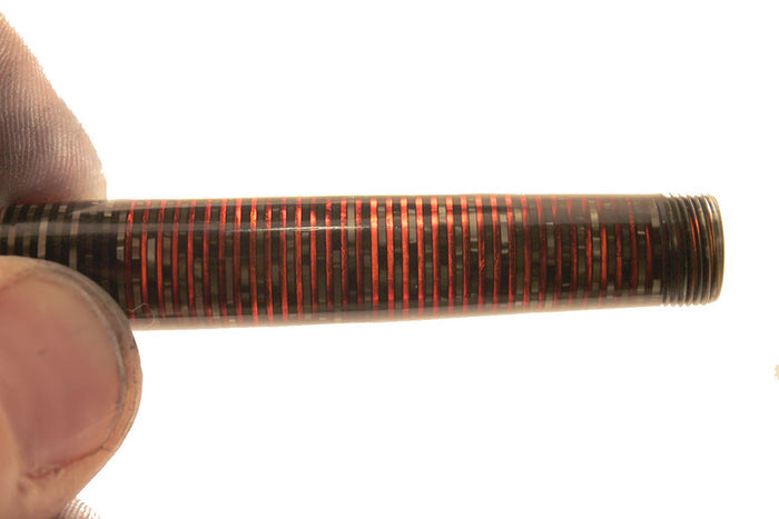 1941 PARKER SILVER PEARL DOUBLE JEWEL VACUMATIC FOUNTAIN MAJOR SIZE RESTORED OFFERED BY ANTIQUE DIGGER