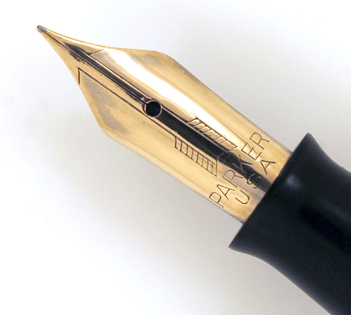 1941 PARKER SILVER PEARL DOUBLE JEWEL VACUMATIC FOUNTAIN MAJOR SIZE RESTORED OFFERED BY ANTIQUE DIGGER
