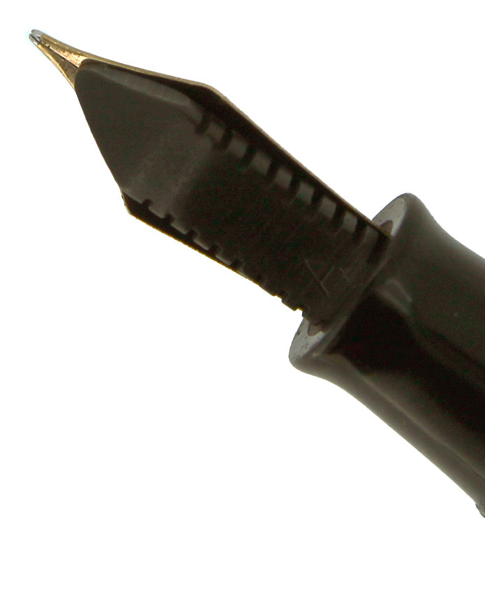 1941 PARKER VACUMATIC DOUBLE JEWEL GOLDEN PEARL CELLULOID FOUNTAIN PEN IN RESTORED CONDITION OFFERED BY ANTIQUE DIGGER