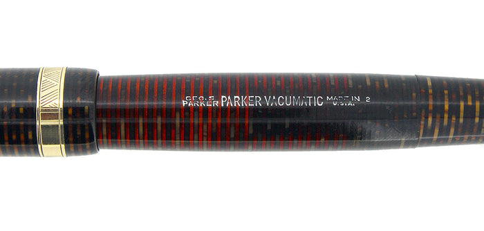 1942 PARKER GOLDEN PEARL VACUMATIC FOUNTAIN PEN LONG MAJOR RESTORED - COLLECTOR ALERT OFFERED BY ANTIQUE DIGGER