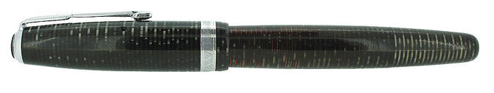1943 PARKER MAJOR VACUMATIC SILVER PEARL FOUNTAIN PEN RESTORED OFFERED BY ANTIQUE DIGGER