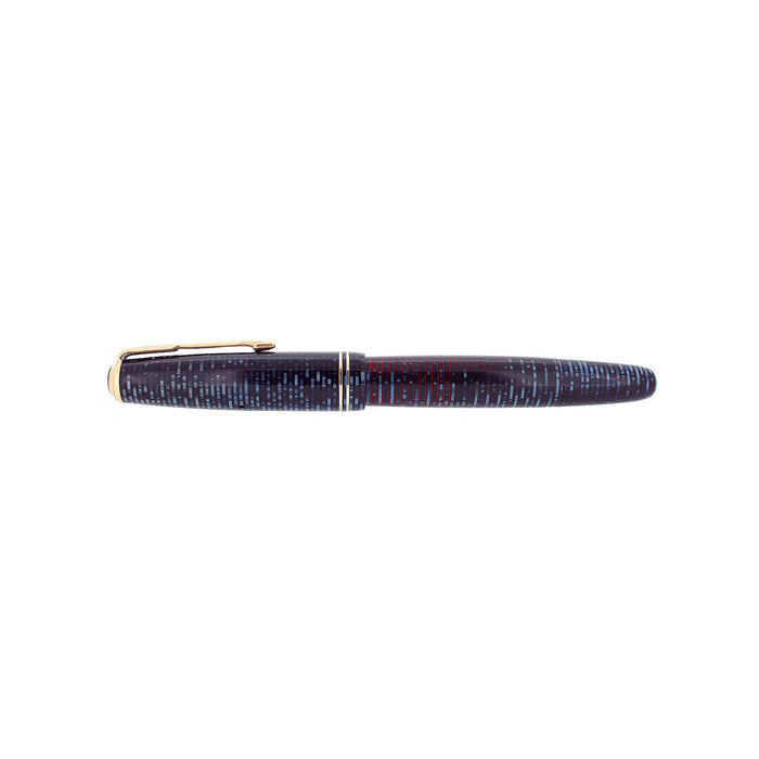 1945 PARKER AZURE BLUE PEARL VACUMATIC FOUNTAIN PEN RESTORED EXCELLENT OFFERED BY ANTIQUE DIGGER