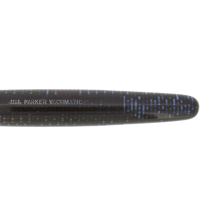 1945 PARKER AZURE BLUE PEARL VACUMATIC FOUNTAIN PEN RESTORED EXCELLENT OFFERED BY ANTIQUE DIGGER
