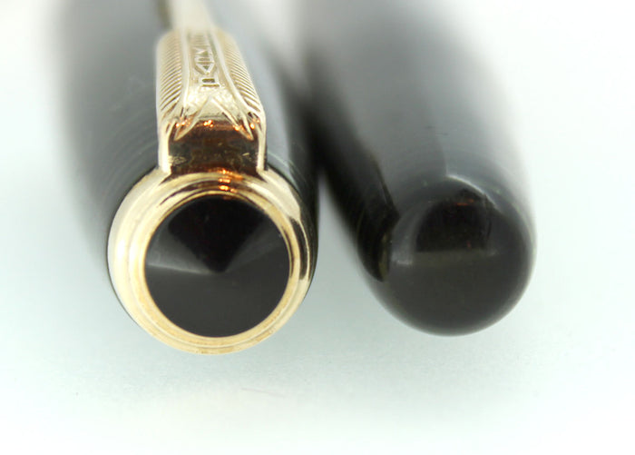 1945 PARKER EMERALD PEARL VACUMATIC FOUNTAIN PEN RESTORED GORGEOUS COLOR OFFERED BY ANTIQUE DIGGER