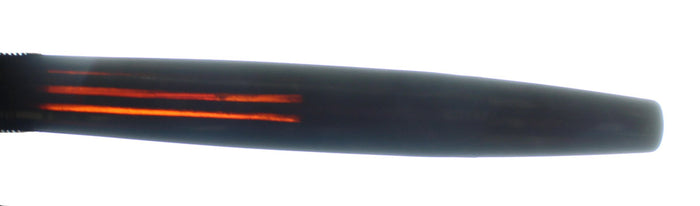 1945 PARKER SENIOR DUOFOLD STRIPED DUSTY ROSE CELLULOID FOUNTAIN PEN RESTORED OFFERED BY ANTIQUE DIGGER