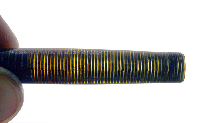 1945 PARKER SILVER PEARL VACUMATIC FOUNTAIN PEN IN MAJOR SIZE NEAR MINT CONDITION OFFERED BY ANTIQUE DIGGER