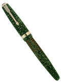 1945 PARKER VACUMATIC EMERALD PEARL SINGLE JEWEL MAJOR FOUNTAIN PEN RESTORED OFFERED BY ANTIQUE DIGGER