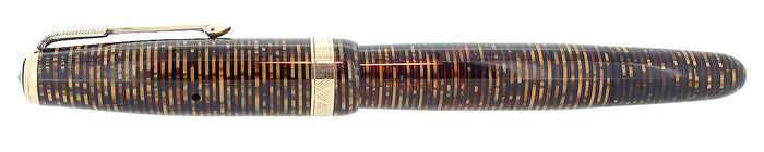 1945 PARKER VACUMATIC GOLDEN PEARL MAJOR FOUNTAIN PEN RESTORED OFFERED BY ANTIQUE DIGGER