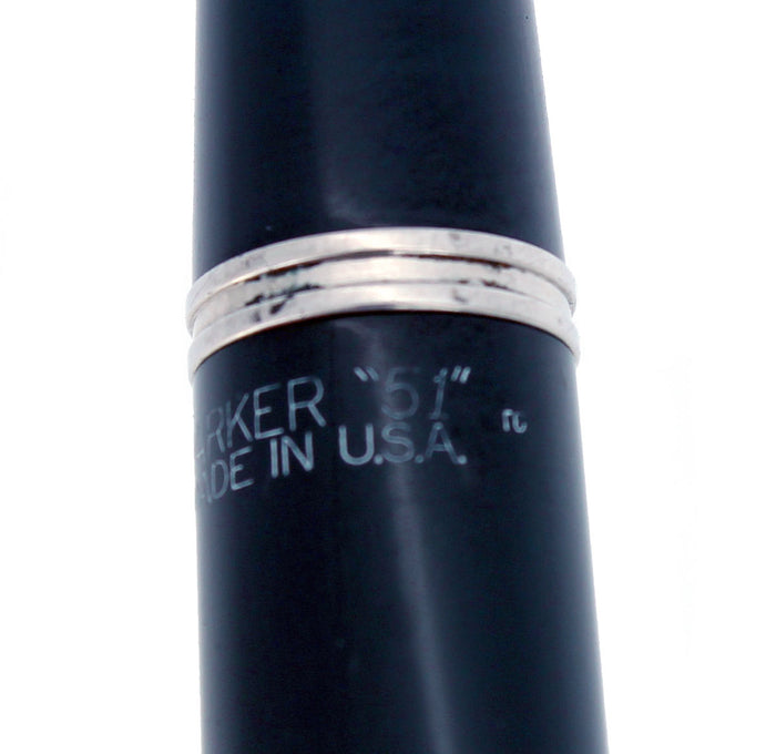 1946 PARKER 51 CEDAR BLUE VACUMATIC FOUNTAIN PEN RESTORED STUB NIB RESTORED OFFERED BY ANTIQUE DIGGER