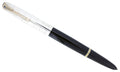 1946 PARKER 51 VACUMATIC ARIEL KULLOCK STERLING WINDOW PANE CAP FOUNTAIN PEN RESTORED OFFERED BY ANTIQUE DIGGER