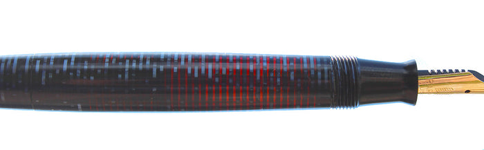 1946 PARKER AZURE BLUE PEARL VACUMATIC FOUNTAIN PEN MAJOR SIZE RESTORED OFFERED BY ANTIQUE DIGGER