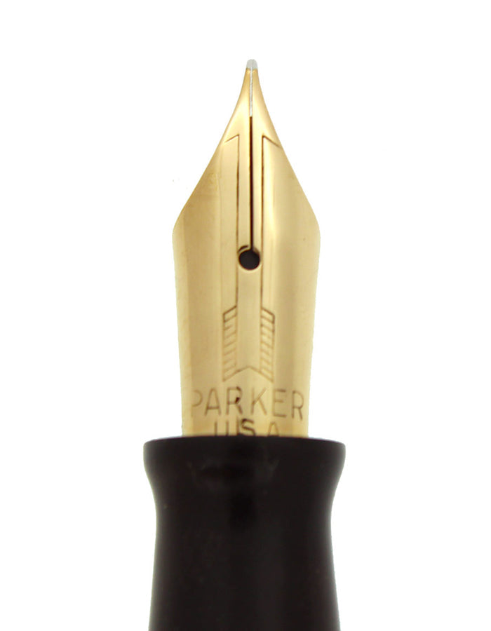 1946 PARKER AZURE PEARL VACUMATIC FOUNTAIN PEN RESTORED OFFERED BY ANTIQUE DIGGER