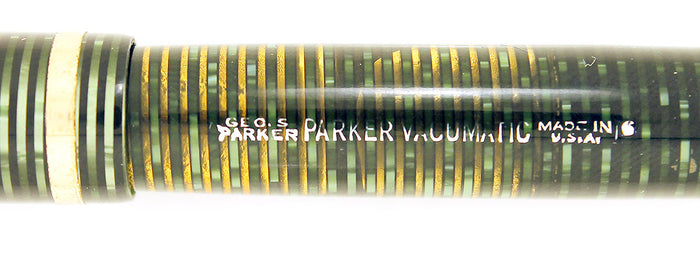 1946 PARKER EMERALD PEARL VACUMATIC DEBUTANTE FOUNTAIN PEN RESTORED