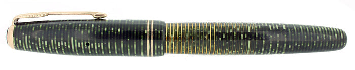 1946 PARKER EMERALD PEARL VACUMATIC FOUNTAIN PEN RESTORED NEAR MINT OFFERED BY ANTIQUE DIGGER