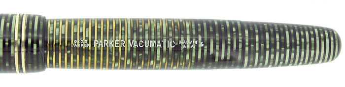 1946 PARKER EMERALD PEARL VACUMATIC FOUNTAIN PEN RESTORED NEAR MINT OFFERED BY ANTIQUE DIGGER