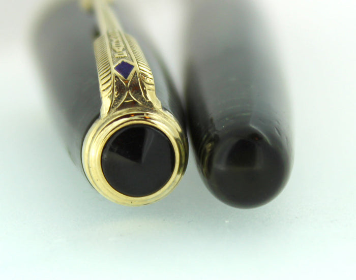 1946 PARKER EMERALD PEARL VACUMATIC MAJOR FOUNTAIN PEN F-BBB+ FLEX NIB RESTORED OFFERED BY ANTIQUE DIGGER