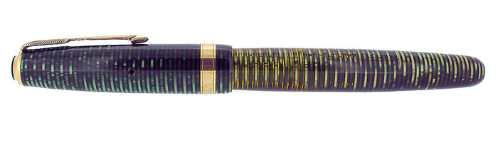 1946 PARKER EMERALD PEARL VACUMATIC MAJOR SIZE FOUNTAIN PEN MINT OFFERED BY ANTIQUE DIGGER