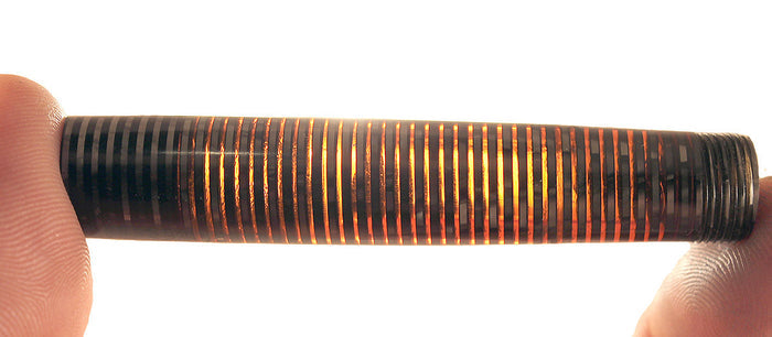 1946 PARKER SILVER PEARL VACUMATIC MAJOR FOUNTAIN PEN F to B FLEX NIB RESTORED OFFERED BY ANTIQUE DIGGER