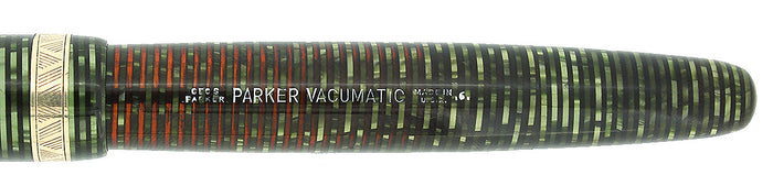 1946 PARKER VACUMATIC EMERALD PEARL SINGLE JEWEL FOUNTAIN PEN RESTORED EXCELLENT OFFERED BY ANTIQUE DIGGER