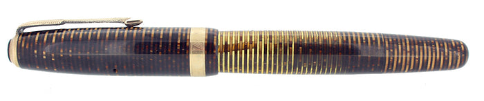1946 PARKER VACUMATIC GOLDEN PEARL MAJOR FOUNTAIN PEN RESTORED NEAR MINT OFFERED BY ANTIQUE DIGGER