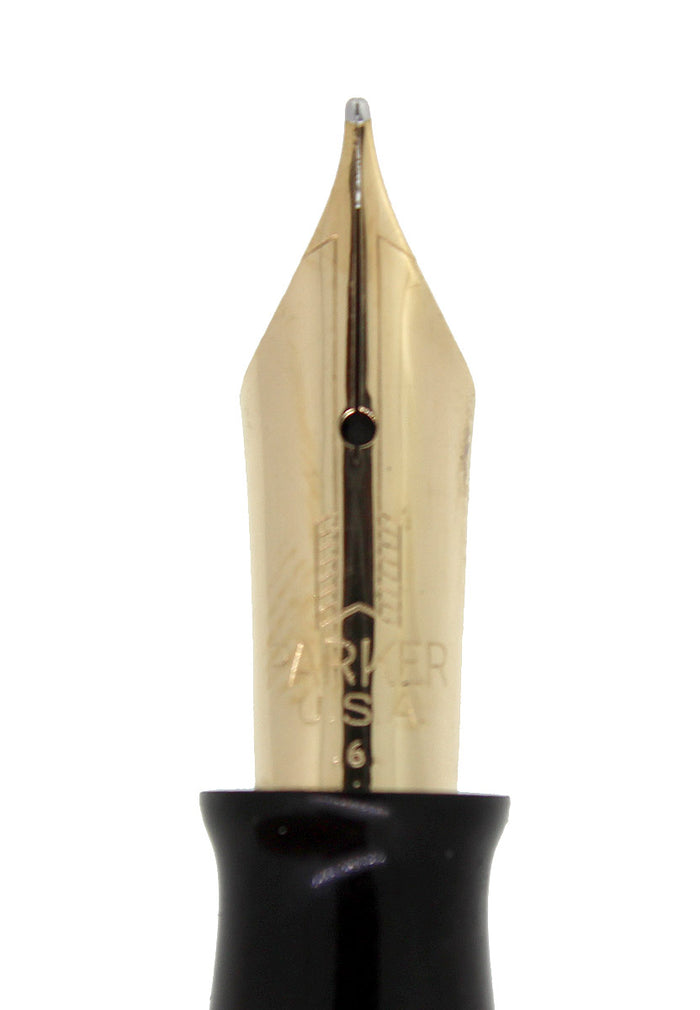 1946 PARKER VACUMATIC SILVER PEARL FOUNTAIN PEN RESTORED NEAR MINT OFFERED BY ANTIQUE DIGGER