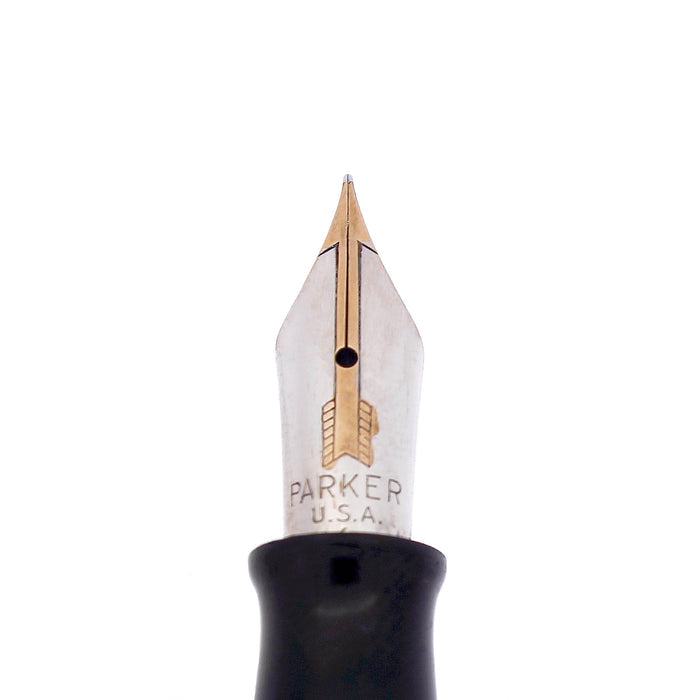 1946 PARKER VACUMATIC SILVER PEARL VMAJOR FOUNTAIN PEN RESTORED OFFERED BY ANTIQUE DIGGER