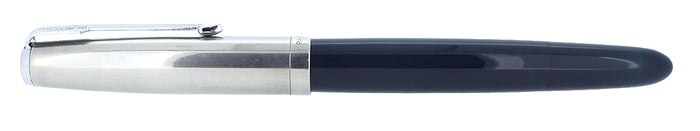 1947 PARKER 51 CEDAR BLUE VACUMATIC FINE NIB FOUNTAIN PEN RESTORED NEAR MINT OFFERED BY ANTIQUE DIGGER