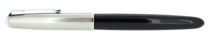 1947 PARKER 51 INDIA BLACK VACUMATIC SMOOTH FINE NIB FOUNTAIN PEN RESTORED OFFERED BY ANTIQUE DIGGER