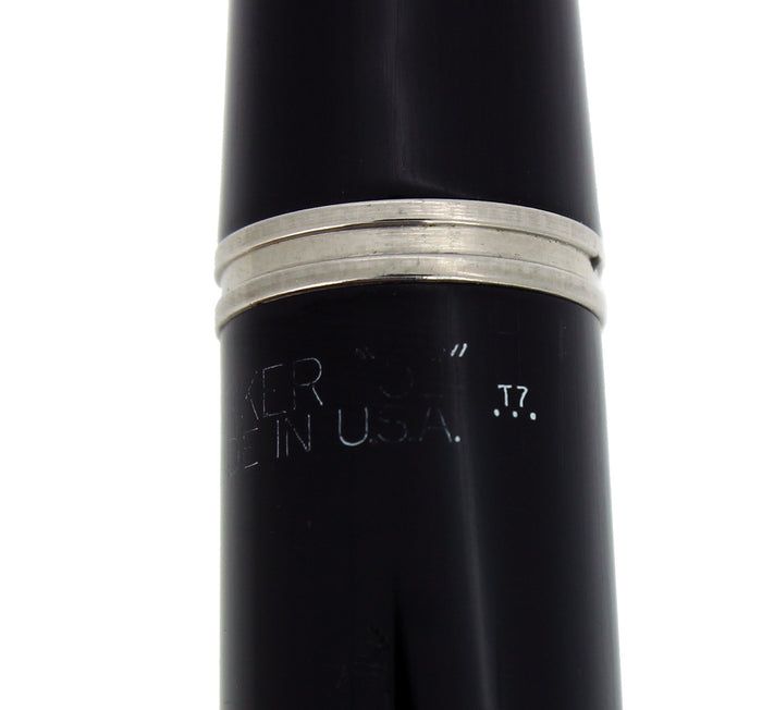 1947 PARKER 51 INDIA BLACK VACUMATIC SMOOTH FINE NIB FOUNTAIN PEN RESTORED OFFERED BY ANTIQUE DIGGER