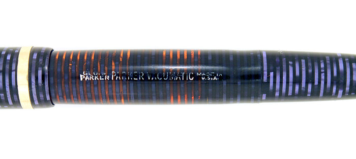 1947 PARKER AZURE BLUE PEARL VACUMATIC DEBUTANTE FOUNTAIN PEN F - BB NIB RESTORED OFFERED BY ANTIQUE DIGGER