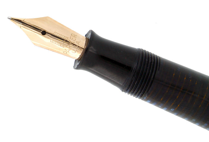 1947 PARKER AZURE PEARL VACUMATIC MAJOR FOUNTAIN PEN RESTORED CONDITION OFFERED BY ANTIQUE DIGGER