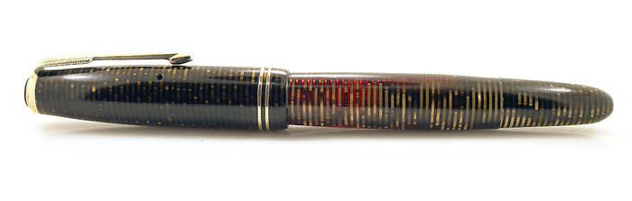 1947 PARKER GOLDEN PEARL VACUMATIC MAJOR FOUNTAIN PEN XF to BB FLEX NIB RESTORED OFFERED BY ANTIQUE DIGGER