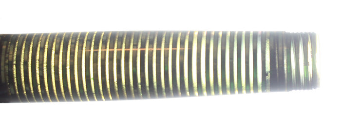 1947 PARKER VACUMATIC EMERALD PEARL SINGLE JEWEL FOUNTAIN PEN RESTORED NEAR MINT OFFERED BY ANTIQUE DIGGER