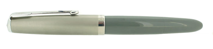 1948 PARKER 51 DOVE GRAY VACUMATIC FOUNTAIN PEN & PENCIL RESTORED NEAR MINT OFFERED BY ANTIQUE DIGGER
