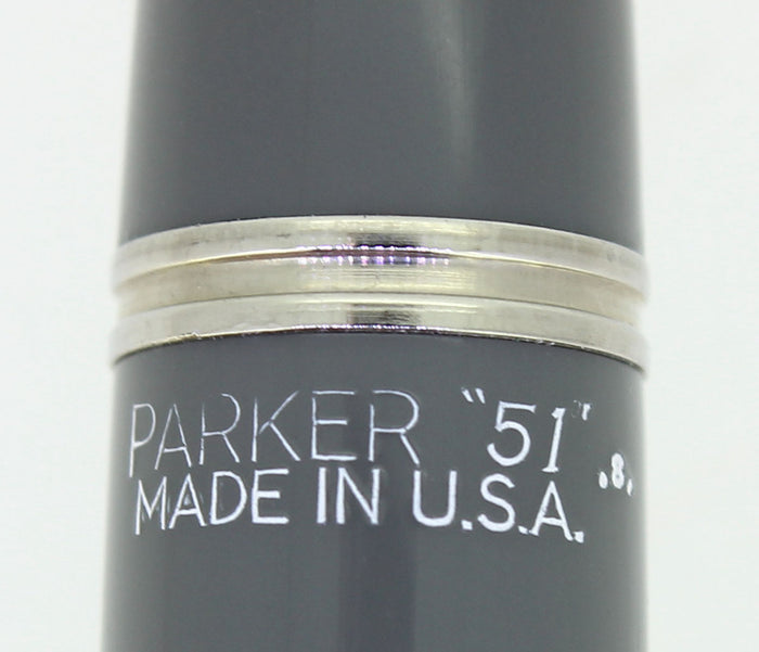 1948 PARKER 51 DOVE GRAY VACUMATIC FOUNTAIN PEN & PENCIL RESTORED NEAR MINT OFFERED BY ANTIQUE DIGGER
