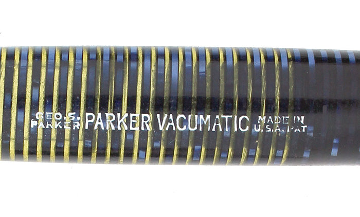 1948 PARKER AZURE PEARL VACUMATIC FOUNTAIN PEN MAJOR SIZE RESTORED NEAR MINT OFFERED BY ANTIQUE DIGGER