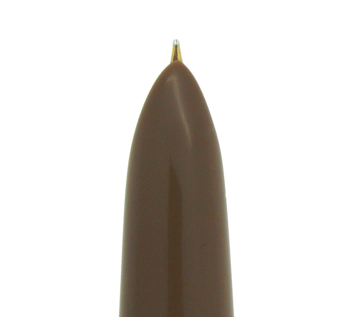 1950 PARKER 51 COCOA AEROMETRIC FOUNTAIN PEN MEDIUM NIB RESTORED OFFERED BY ANTIQUE DIGGER
