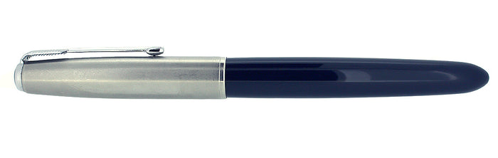 1950 PARKER 51 MIDNIGHT BLUE AEROMETRIC FOUNTAIN PEN RESTORED OFFERED BY ANTIQUE DIGGER