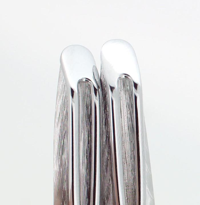 1950S WATERMAN C/F SILVER MOIRE FOUNTAIN PEN 18K NIB & PENCIL SET NR MINT OFFERED BY ANTIQUE DIGGER