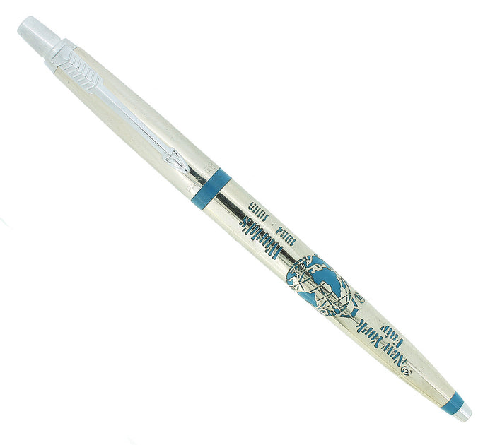 1964/65 PARKER JOTTER NEW YORK WORLD'S FAIR BALLPOINT PEN STERLING OVERLAY OFFERED BY ANTIQUE DIGGER