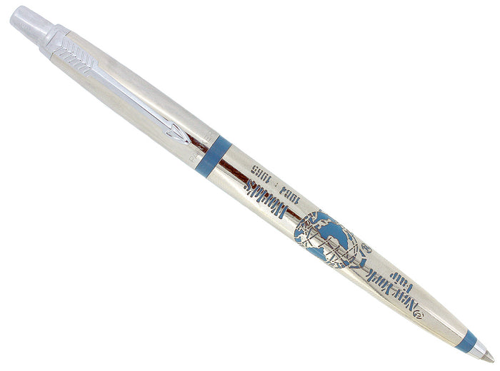 1964/65 PARKER JOTTER NEW YORK WORLD'S FAIR BALLPOINT PEN STERLING OVERLAY OFFERED BY ANTIQUE DIGGER