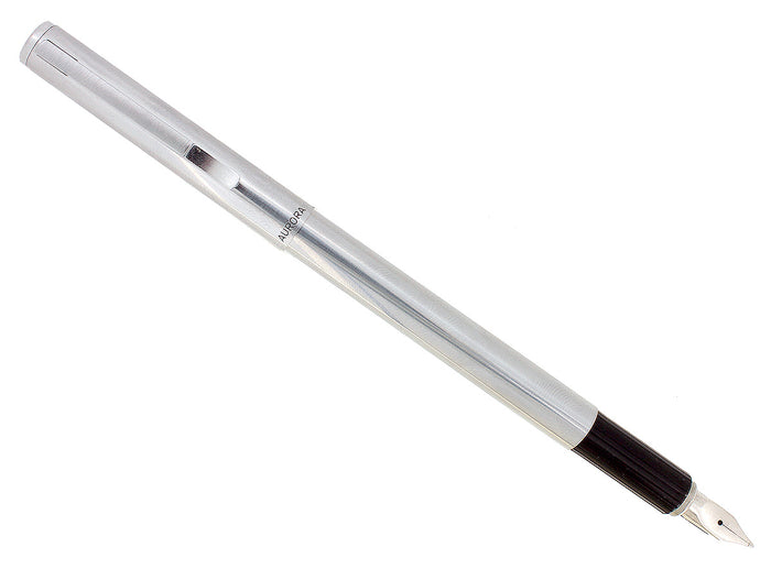 1970S AURORA HASTIL ECOSTEEL 14K BROAD NIB FOUNTAIN PEN NEW IN BOX NEVER INKED OFFERED BY ANTIQUE DIGGER