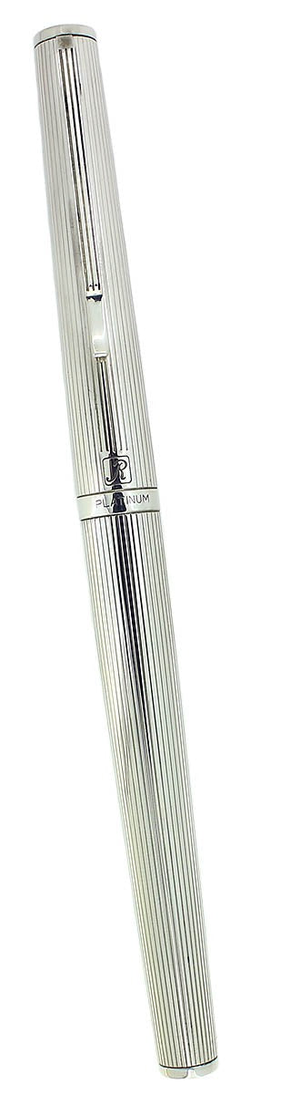 1970S PLATINUM (JAPAN) LINED STERLING 18K NIB FOUNTAIN PEN NEW OLD STOCK OFFERED BY ANTIQUE DIGGER
