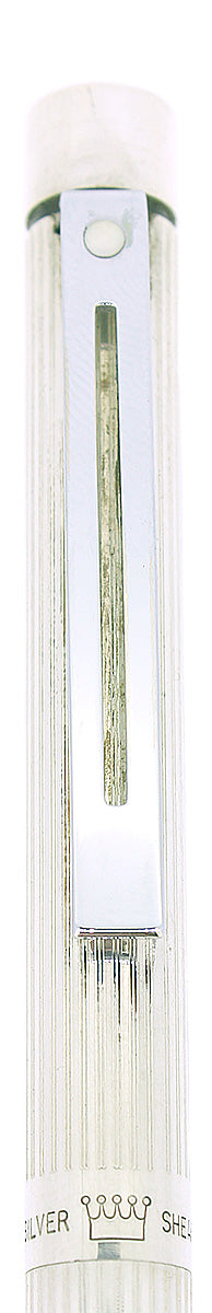 1976 SHEAFFER TARGA MODEL 1004 STERLING SILVER STRAIGHT LINE PENCIL MINT CONDITION OFFERED BY ANTIQUE DIGGER