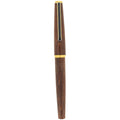 1979 JAPAN PILOT CUSTOM MAPLE WOOD 18K FINE NIB FOUNTAIN PEN SERVICED OFFERED BY ANTIQUE DIGGER