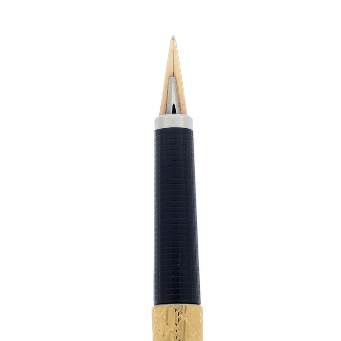 1980 PARKER 180 GUIRLANDE PATTERN 14K MED NIB FOUNTAIN PEN NEVER INKED OFFERED BY ANTIQUE DIGGER
