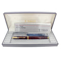 1982 PARKER 75 BROWN LAQUE 18K FINE NIB FOUNTAIN PEN NEVER INKED BOXED OFFERED BY ANTIQUE DIGGER