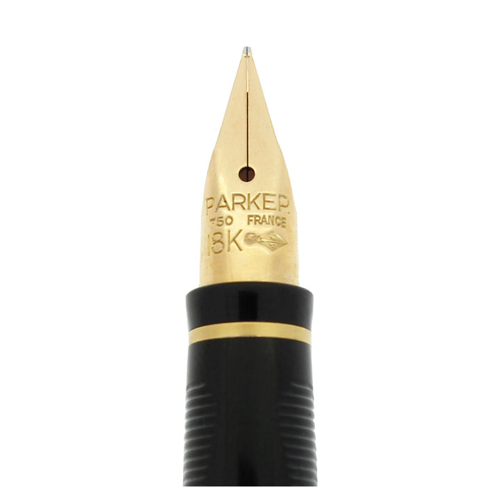 1982 PARKER 75 BROWN LAQUE 18K FINE NIB FOUNTAIN PEN NEVER INKED BOXED OFFERED BY ANTIQUE DIGGER