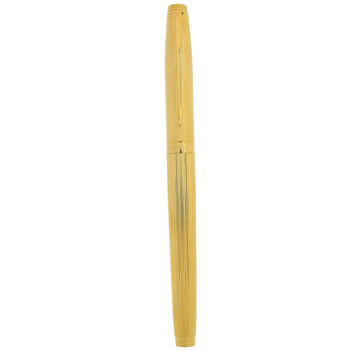 1989 PARKER 75 22K GOLD PLATE 18K FINE NIB FOUNTAIN PEN NEW IN BOX OFFERED BY ANTIQUE DIGGER