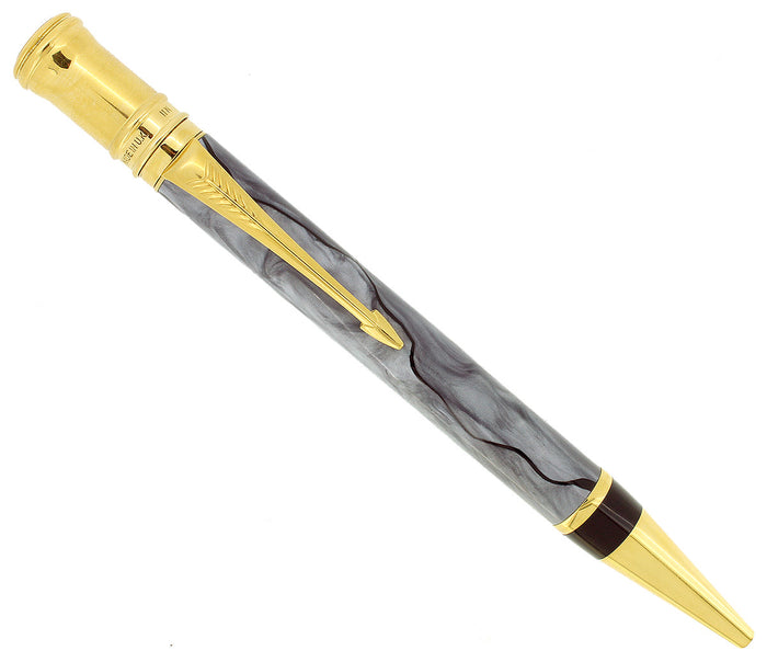 1989 PARKER DUOFOLD GREY PEARL BALLPOINT PEN MINT NEW IN BOX MADE IN UK OFFERED BY ANTIQUE DIGGER